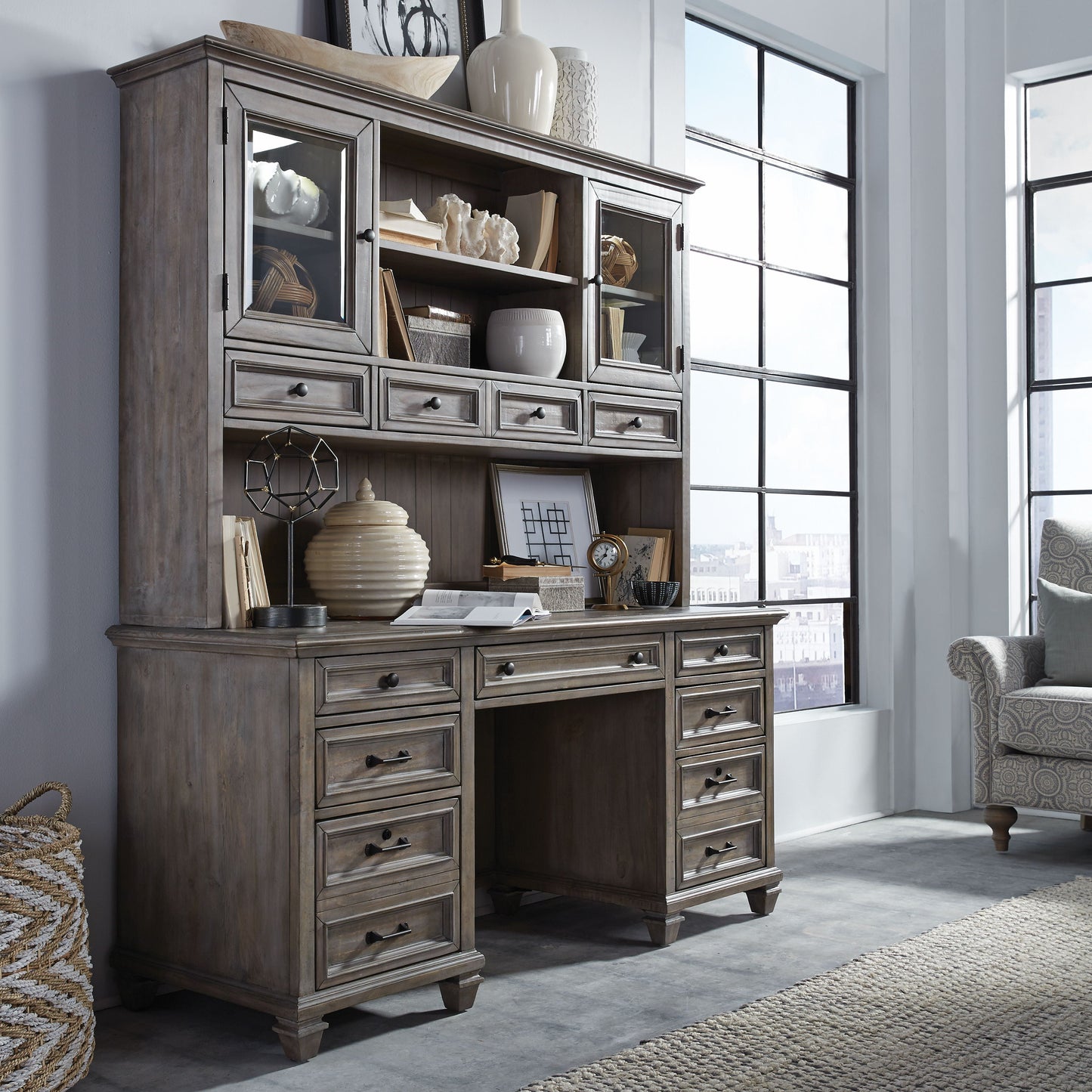 Lancaster - Hutch - Dove Tail Gray