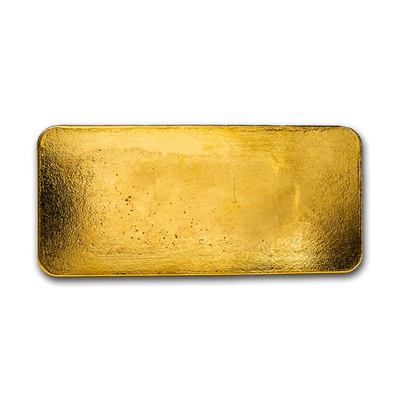 1 Kilo Cast-Poured Gold Bar 9Fine Mint .9999 Fine 32.15 Oz