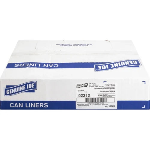 Heavy-Duty Tall Kitchen Trash Bags Small Size - 13 gal Capacity - 31" Length x 24" Width x 0.85 mil (22 Micron) Thickness - Low Density - White - Kitchen - Recycled - 150/Box - 1 / Carton (GJO02312)