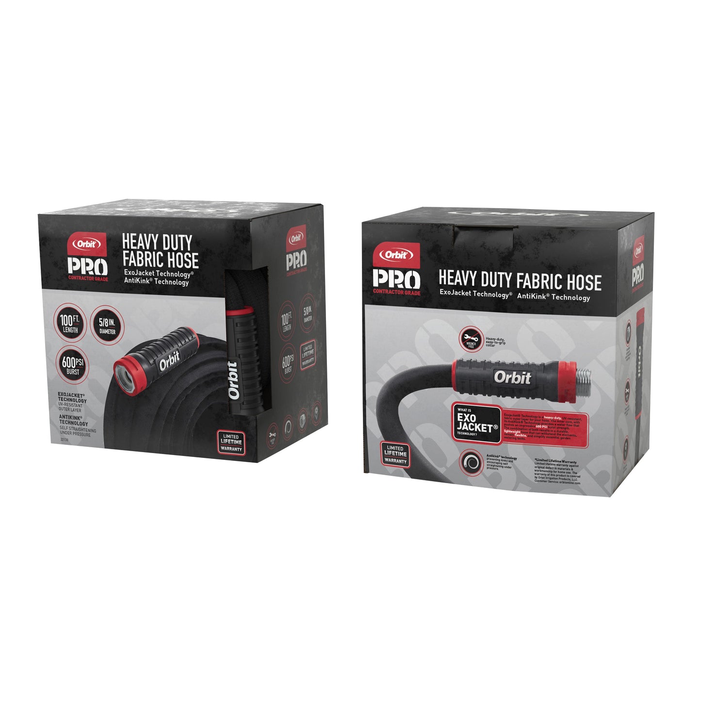 100 ft X 5/8" Heavy Duty Fabric Hose; Pro 22130