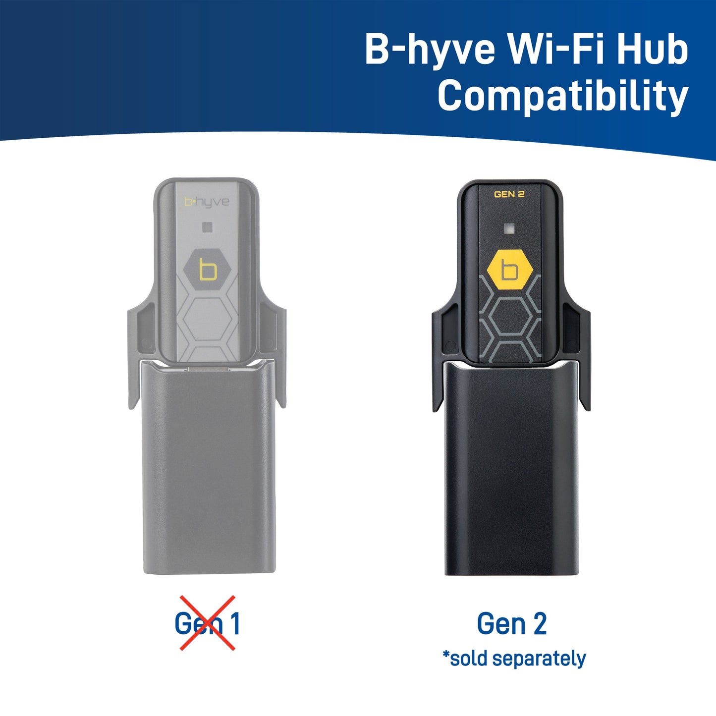 B-hyve Bluetooth 1-Outlet Hose Faucet Timer | Retail Packaging | 21205