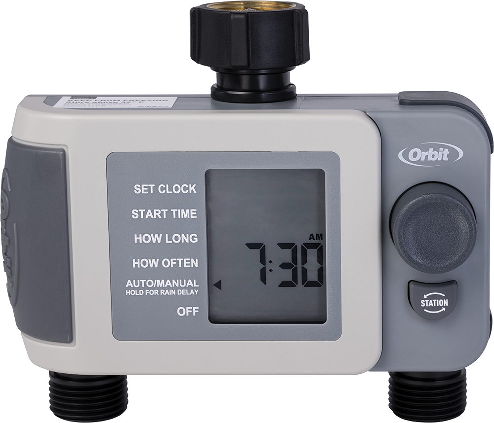 2-Outlet Programmable Hose Faucet Timer 24621