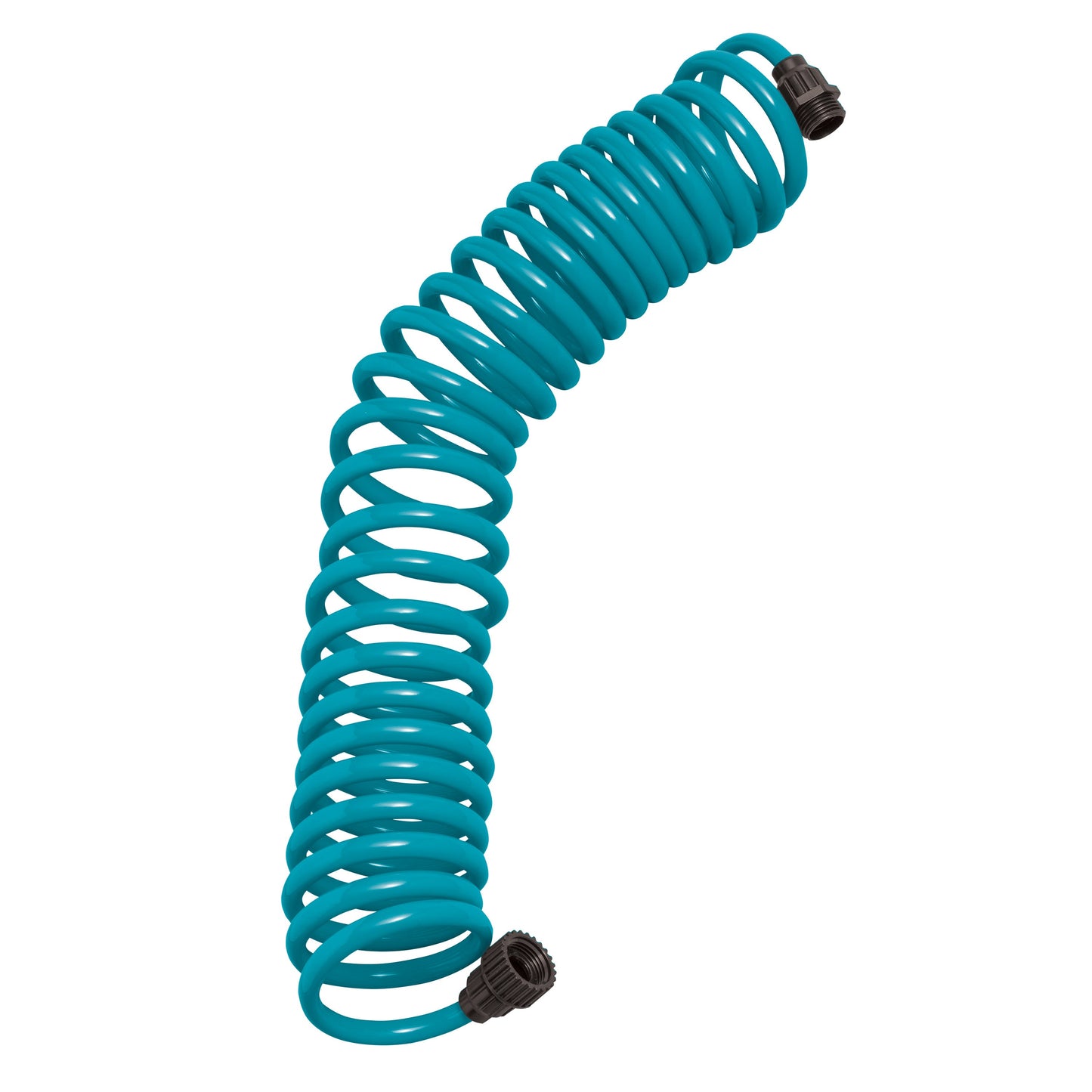 25' Blue Coil Hose w/8-Pattern Plastic Nozzle 26381