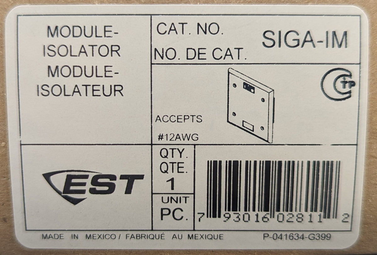 Edwards EST SIGA-IM Isolator Module