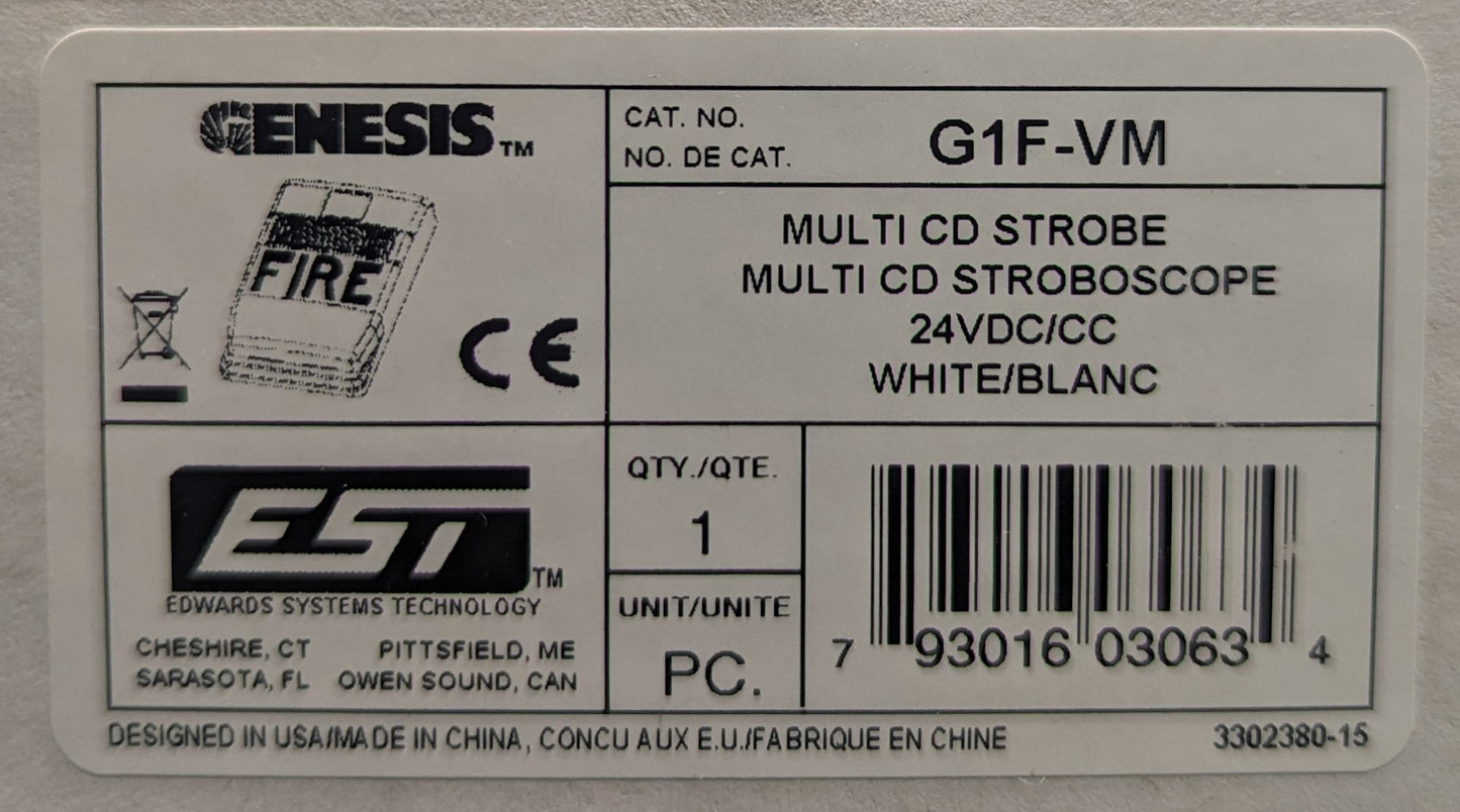 Edwards Genesis G1F-VM Speaker Strobe