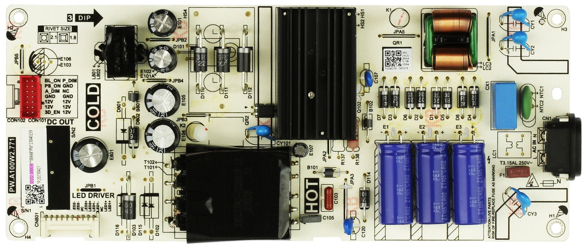 TCL 30102-000036 Power Supply Board