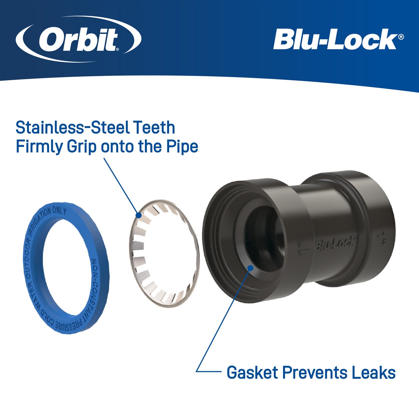 1" Blu-Lock x 1" Slip Adapter 31689