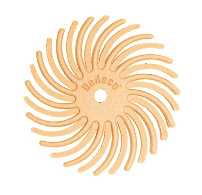 7/8" Radial Discs - Peach 6 Micron (Extra-Fine) 1/16" Arbor (12 pack)