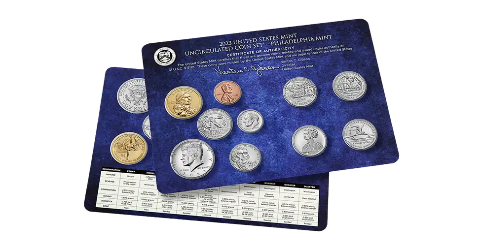 2023 Uncirculated United States Mint Set P&D Coins