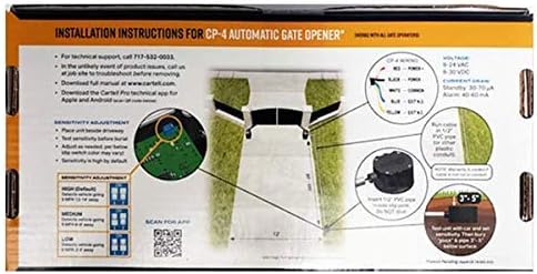 CP4 Cartell Vehicle Sensor Kit Exit Wand 100 Feet Car Vehicle detector Automatic Gate release Free Exit device
