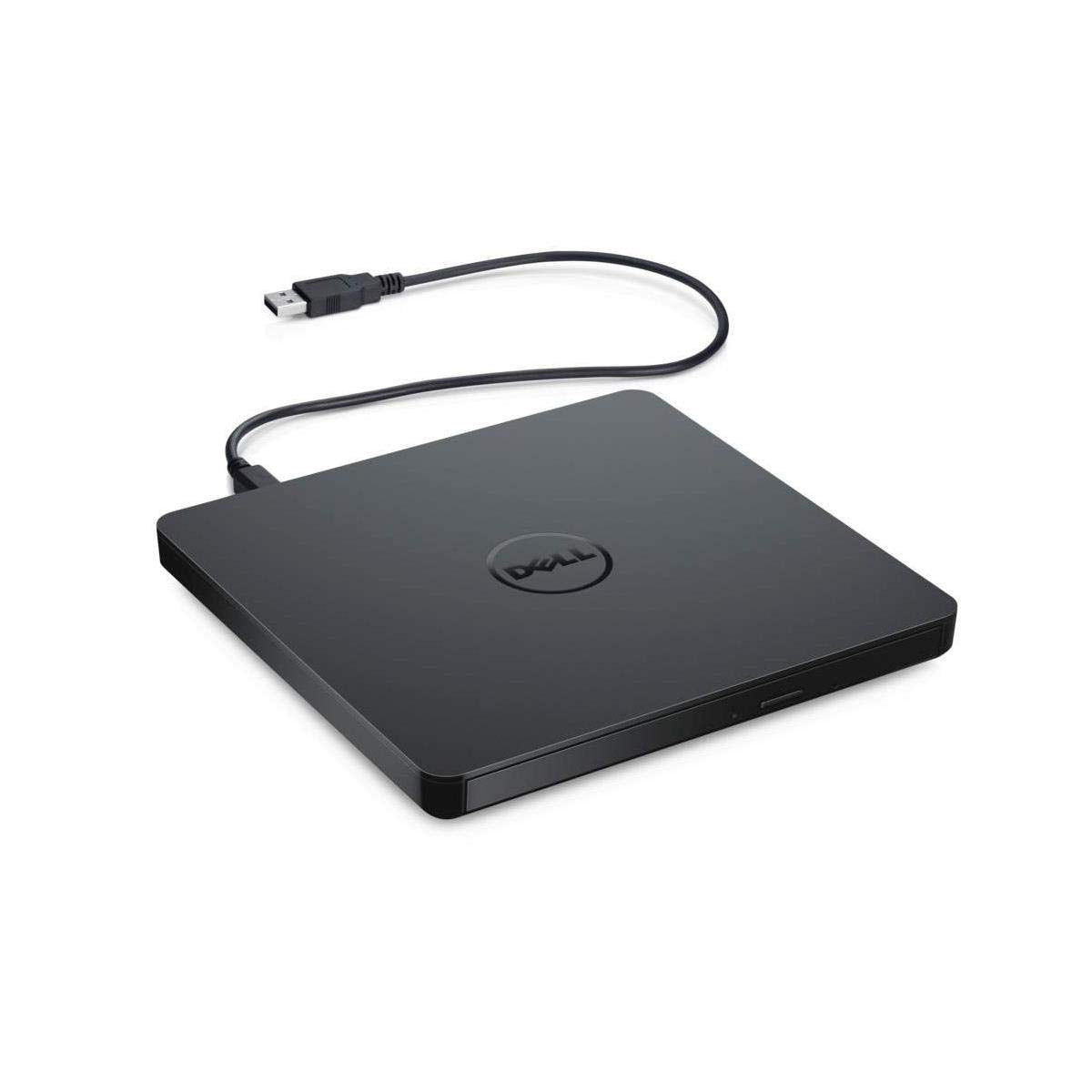 Dell USB Slim DVD +/- RW Drive DW316 - Plug and Play, 8 Watt Power Consumption, Windows 11 or Below - Black
