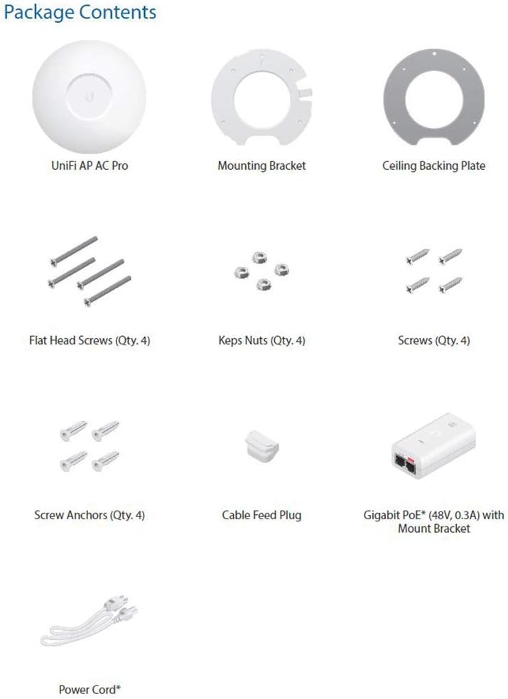 Ubiquiti Networks Unifi 802.11ac Dual-Radio PRO Access Point (UAP-AC-PRO-US), Single,White (Pack of 2)