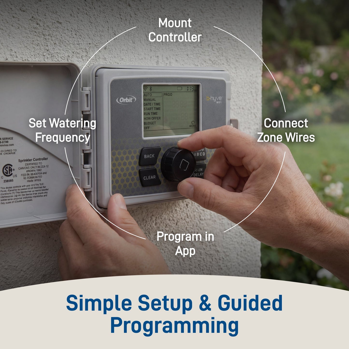 B-hyve Smart 6-Zone Indoor/Outdoor Sprinkler Controller Wi-Fi & Bluetooth | 57946