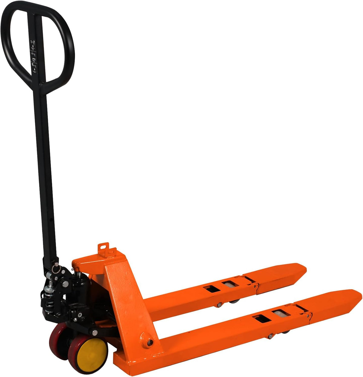 Tory Carrier Mini Pallet Jack Trucks, 2200 lbs Capacity 31.5" x 15" Forks, Small Size Narrow Manual Pallet Lift, Foldable Forks and Handle, Orange