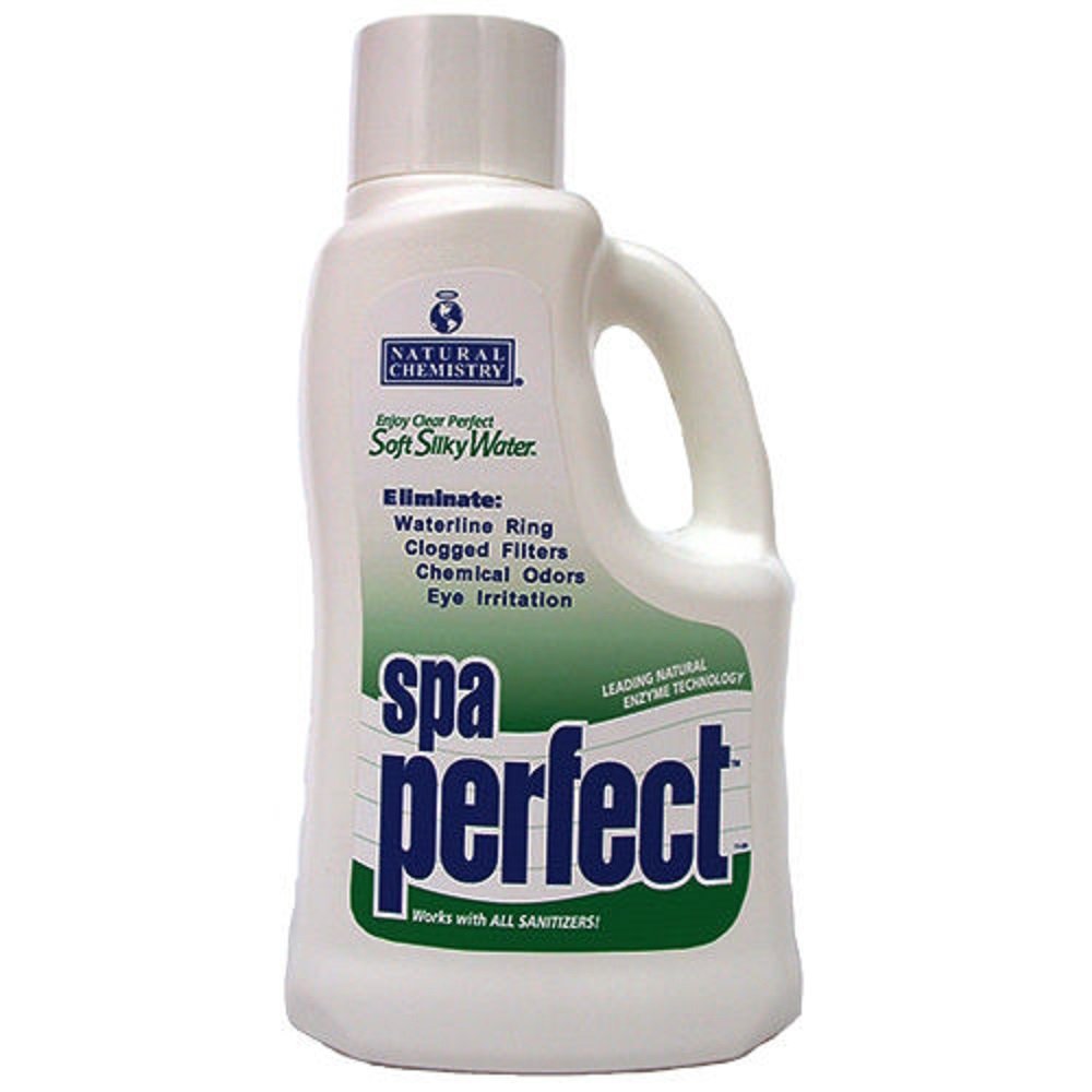 Natural Chemistry Spa Perfect, 2 Liter, Single Pack | Makes Water Feel Soft & Silky, Removes Waterline Ring, Clogged Filters & Eye Irritation, Works with All Sanitizing Systems