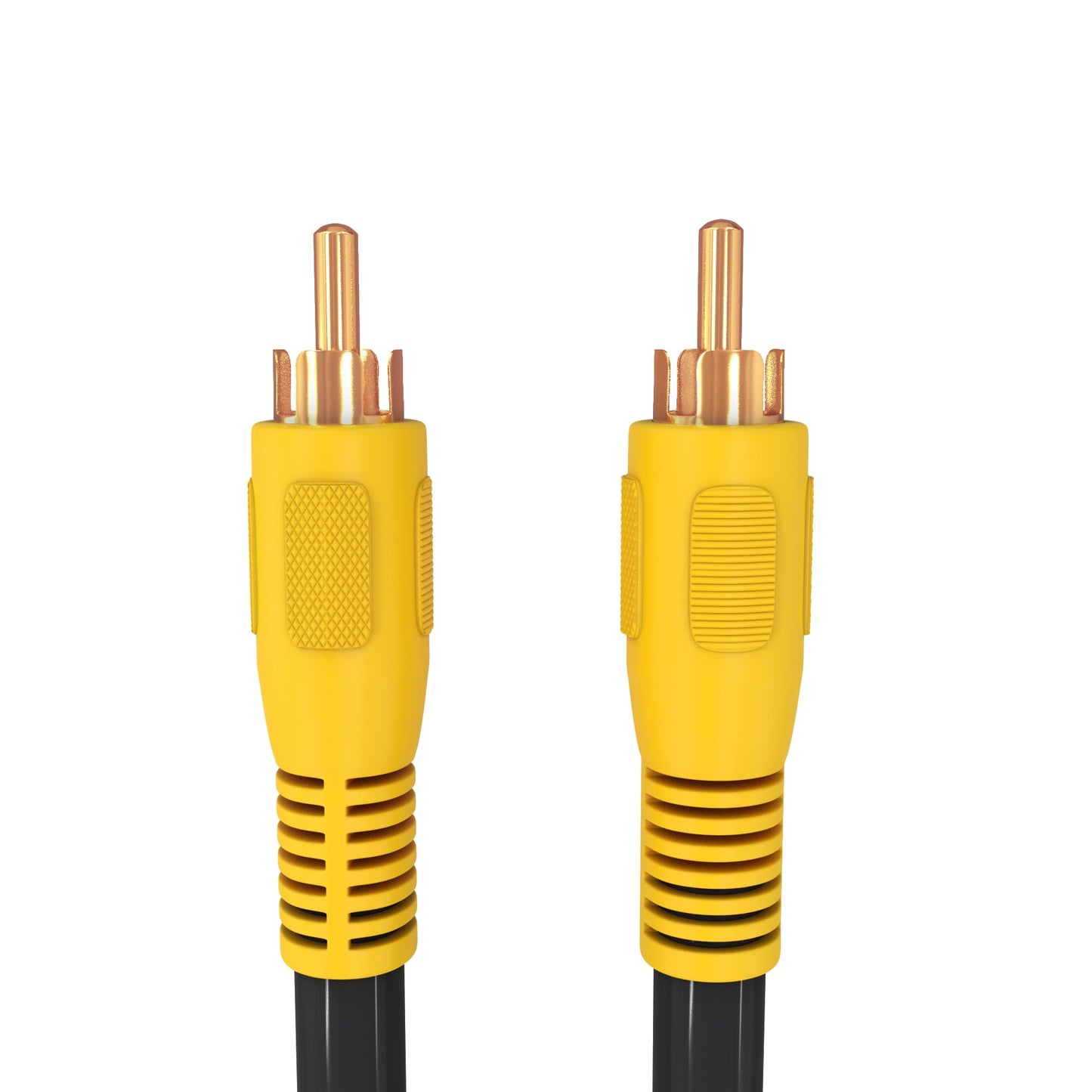 Cmple - RCA Subwoofer Cable 6 ft Digital Coaxial Audio Cable Composite Audio/Video Cord 1-RCA Cable Male to Male Coaxial RCA Cables for Home Theater, Rear View Parking Camera