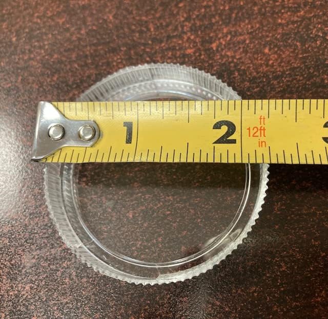 2" Replacement Clear Regulator Gauge Lens/Cover, 1/4 Turn Twist Lock, 4 Lenses