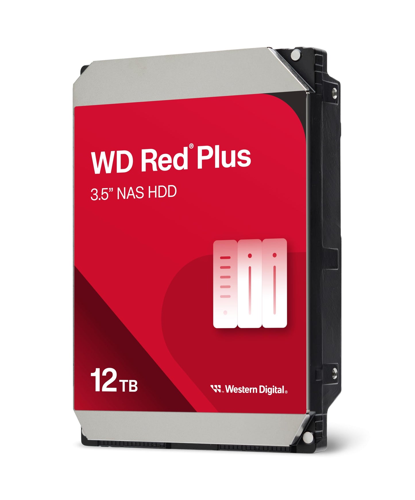 Western Digital 4TB WD Red Plus NAS Internal Hard Drive HDD - 5400 RPM, SATA 6 Gb/s, CMR, 256 MB Cache, 3.5" -WD40EFPX