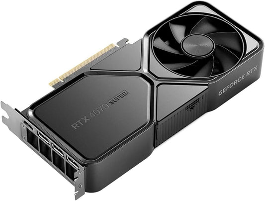 NVIDIA - GeForce RTX 4070 Super 12GB GDDR6X Graphics Card - Titanium/Black
