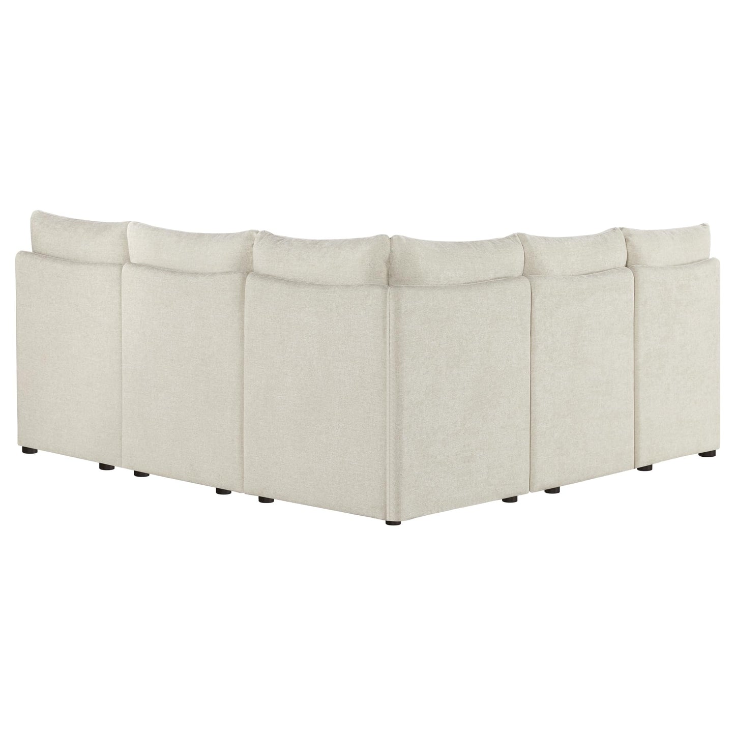 CHITA Breakfast Nook Bench with Storage, Upholstered Dining Bench with Back, Corner Kitchen & Dining Banquette Seating Nook, Dining Settee, L Shaped 4 Seats, Fabric in Linen