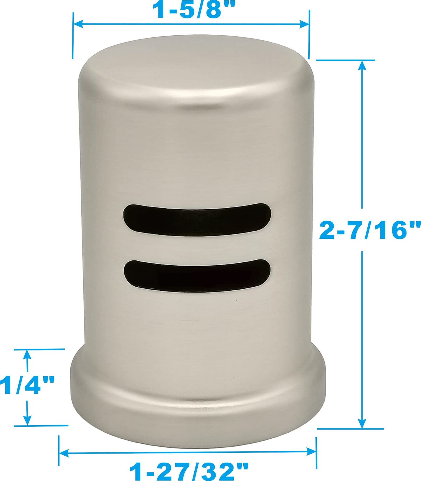 Dishwasher Air Gap Cover Black only, Skirted, Replacement Black air gap dishwasher,Solid Brass,Matte Black Finish
