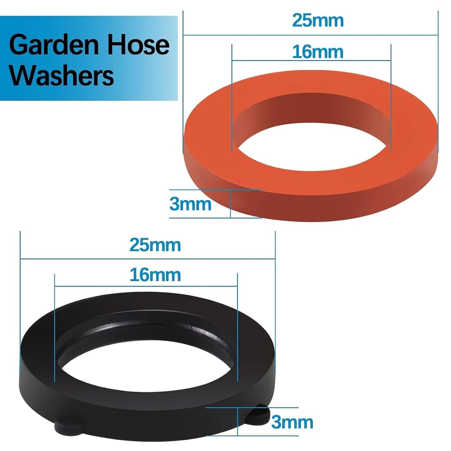 ZDBB 1000 Pcs 18 Size O Ring Kit+18 Size Rubber Washers & 80 Pcs Garden Hose Gasket for Plumbing Faucet Water Pipe Garden Hose Washers Shower Heads Gasket Repair