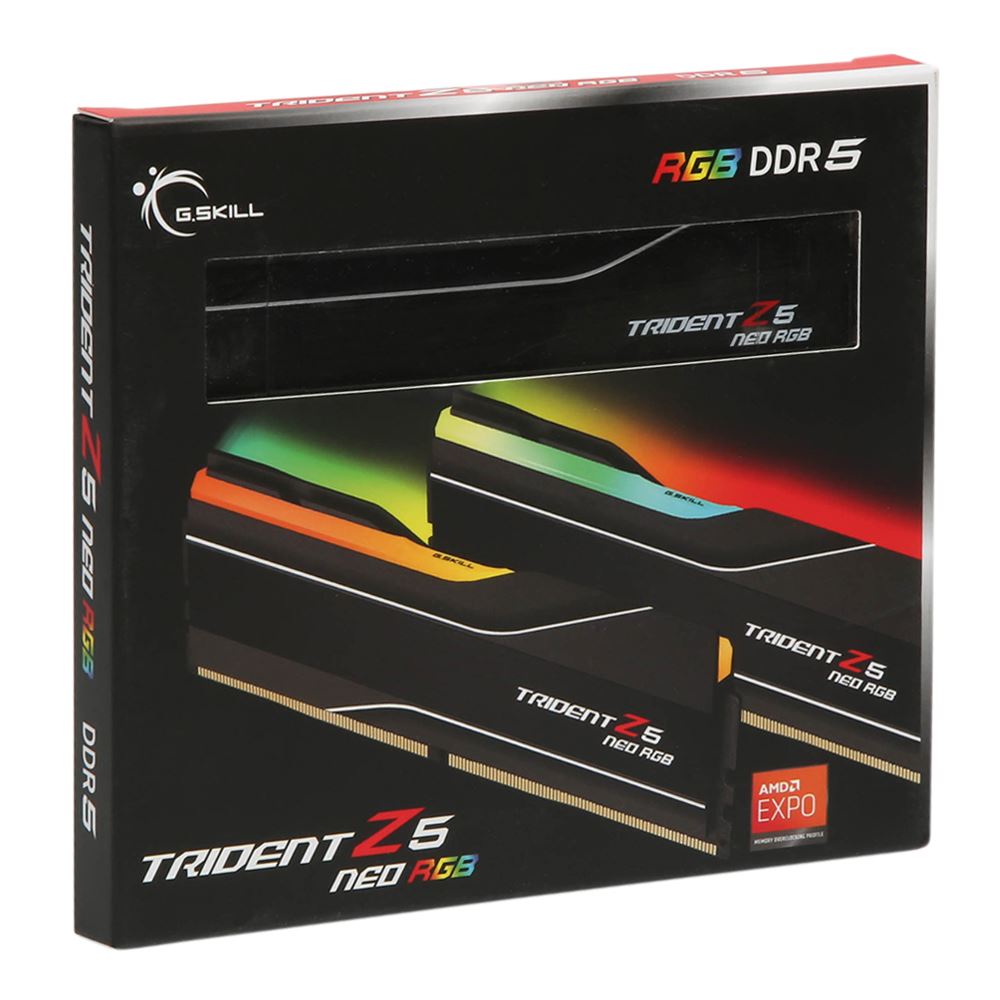 G.Skill Trident Z5 Neo RGB 32GB (2x16GB) DDR5-6000 CL30 Desktop Memory Kit AMD EXPO