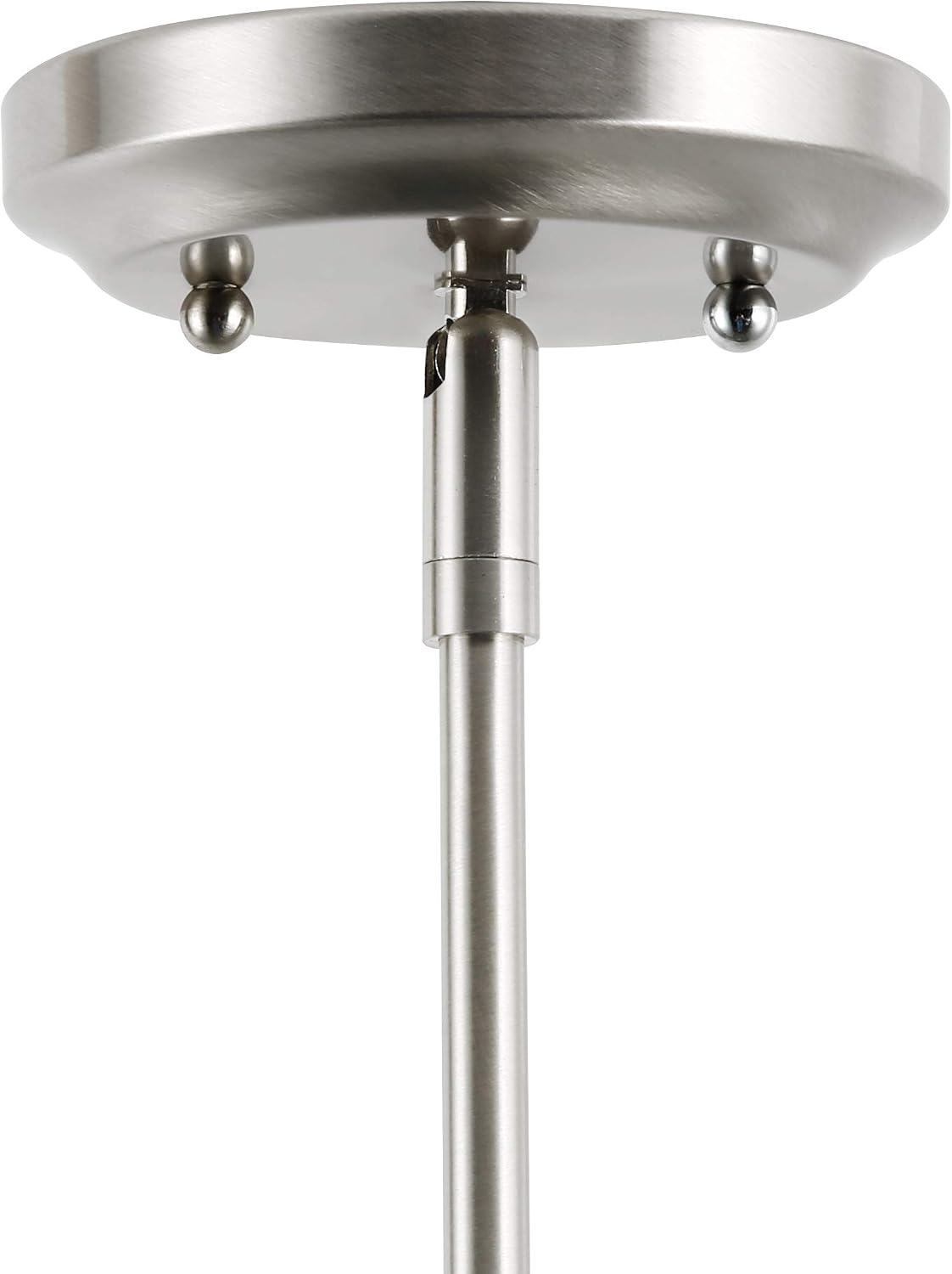 Light Society Tahoe Pendant Light, Seeded Glass with Satin Nickel Finish, Contemporary Mid Century Modern Style Lighting Fixture