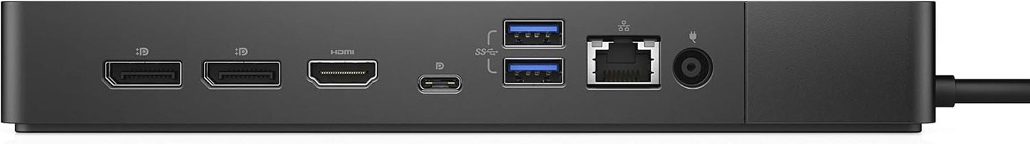 Dell Dock WD19S 180W WD19S-180W, Wired, USB 3.2, 0DELL-WD19S180W, 99111874 (WD19S-180W, Wired, USB 3.2 Gen 2 (3.1 Gen 2) Type-C, 10,100,1000 Mbit/s, Black, 5120 x 2880 Pixels, DC)