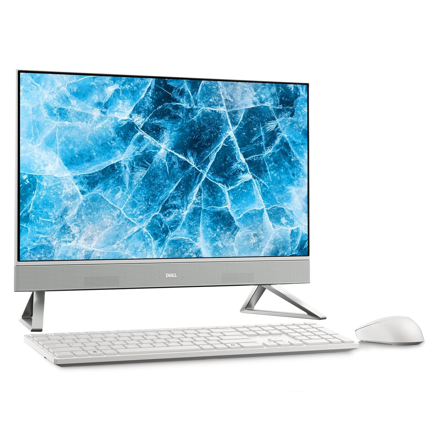 Dell 24 Inch FHD IPS All-in-One Computer, Intel Core 7-150U Processor, Touch Screen Display, 16GB DDR5 RAM, 512GB SSD, Wireless Keyboard and Mouse, Windows 11 Pro, WiFi, HDMI, Anti-Glare, White