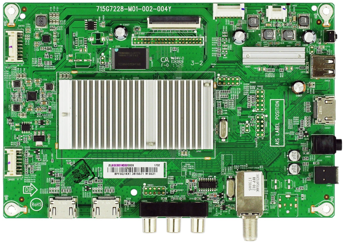 Insignia 756TXGCB01K032 Main Board for NS-39DR510NA17