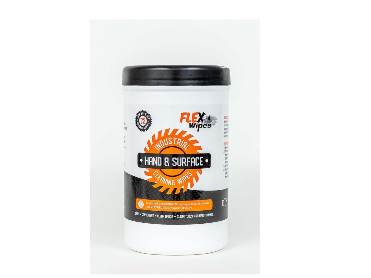 FLEXWIPES Mechanics Wipes Industrial 72 count canister - 6 pack