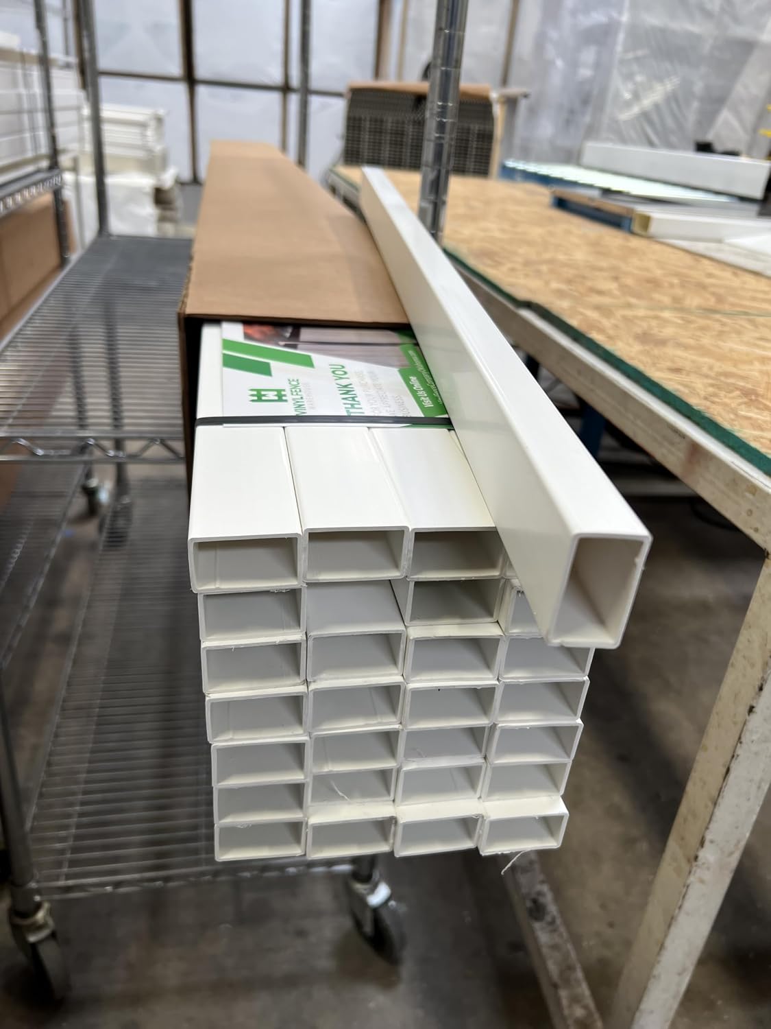 7/8" x 1-1/2" x 47-3/4" - Box of 14 Pieces - White