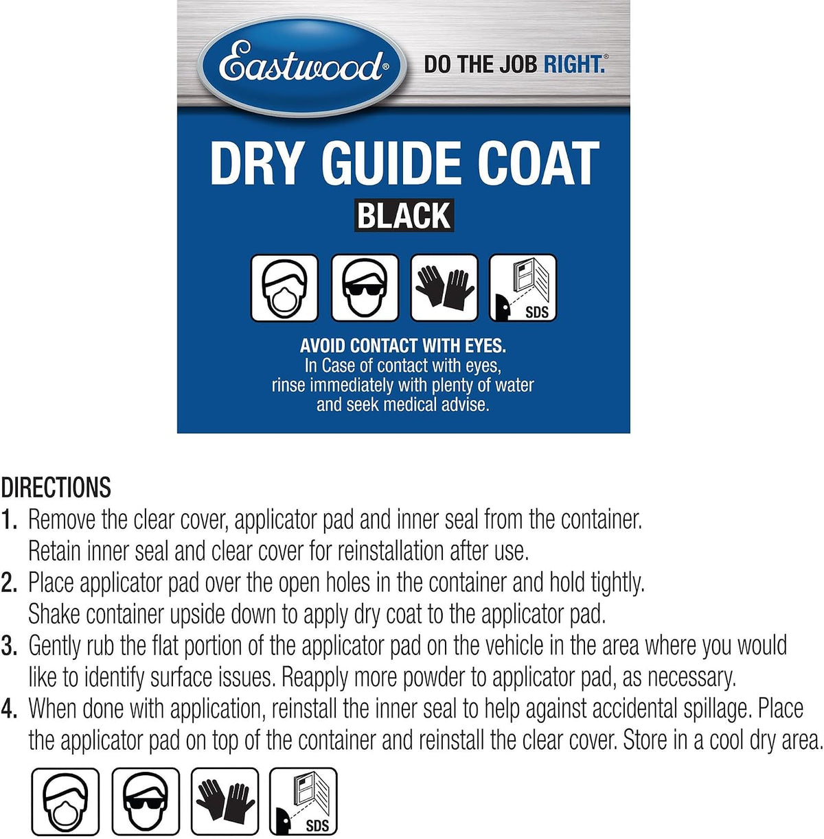 Eastwood Dry Guide Coat Autobody Primer Sanding Powder 100 Grams