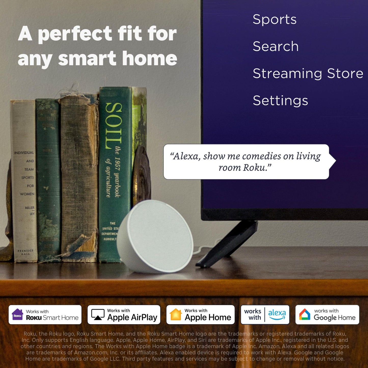 Roku Ultra - Ultimate Streaming Player - 4K Streaming Device for TV with HDR10+, Dolby Vision & Atmos - Bluetooth & Wi-Fi 6 - Rechargeable Voice Remote Pro with Backlit Buttons - Free & Live TV