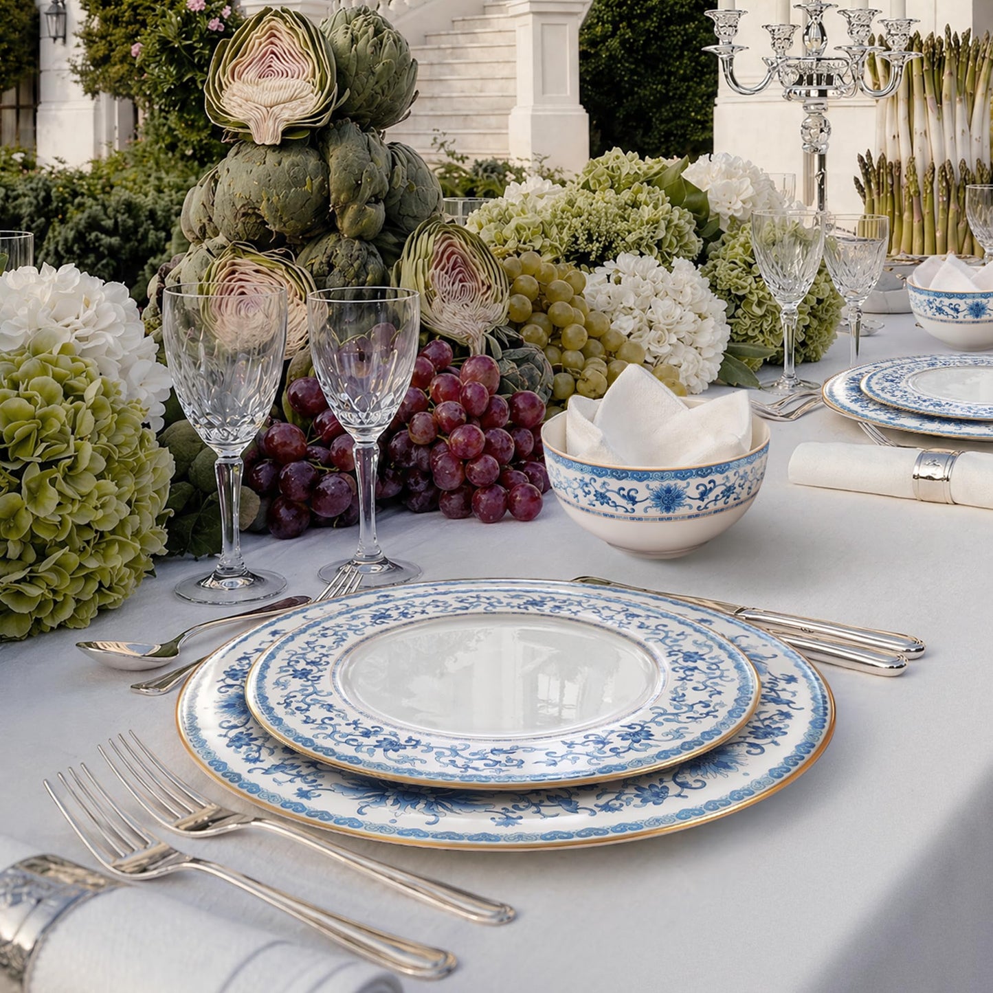 Kitchen Academy Bone China Dinnerware Set Service for 4, 12-Pieces Porcelain Lightweight Plates and Bowls Sets, Scratch Resistant kitchen Dish Set, Wedding & Housewarming Gift, White