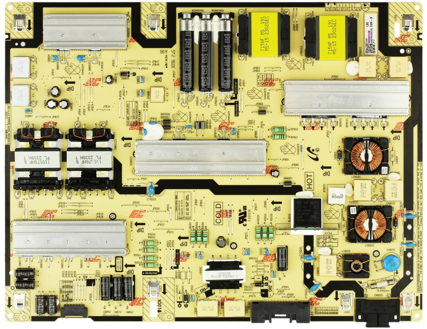 Samsung BN44-01113B Power Supply, L85E6N_BHS, UN85CU8000DXZA, UN85CU8000FXZA, UN85DU8000FXZA