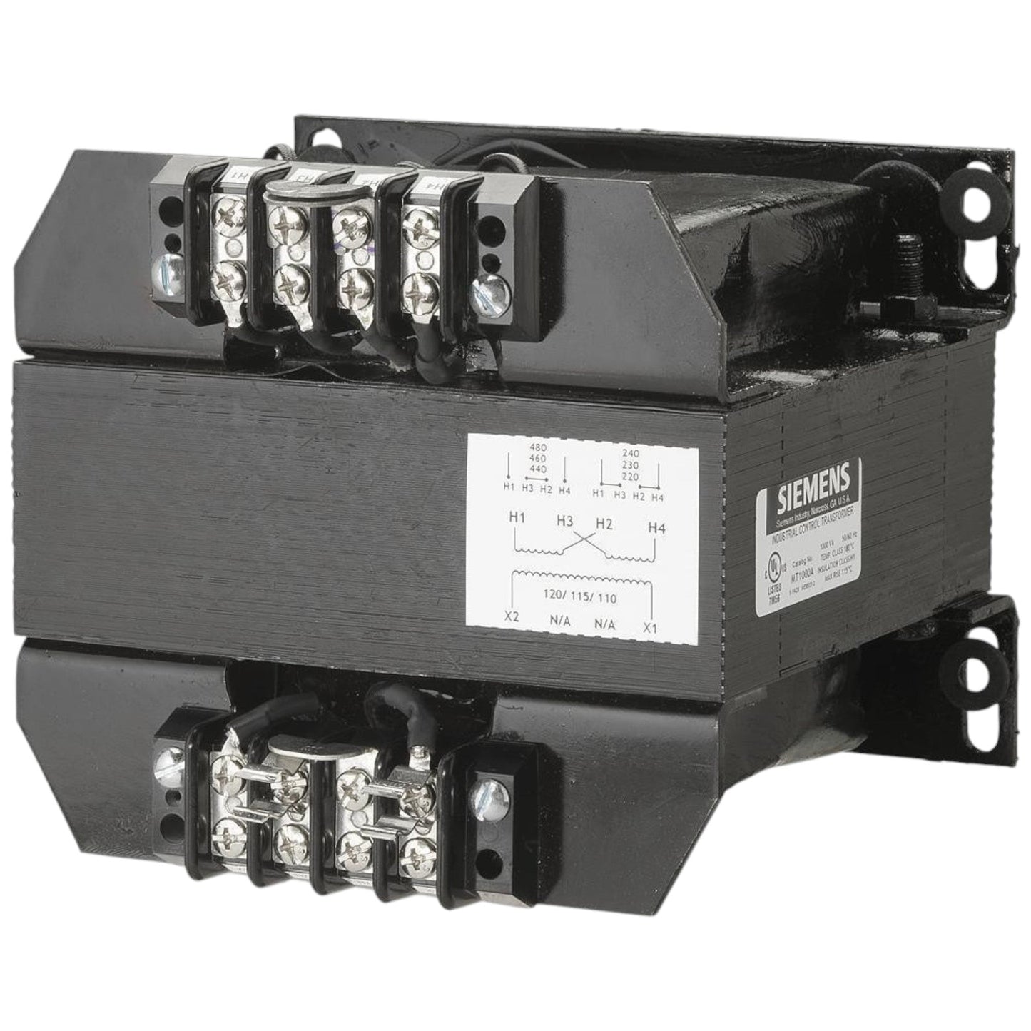 Siemens MT1000G Industrial Power Transformer Domestic 208/230/460 Primary Volts 50/60Hz 115 Secondary Volts 1000VA Rating (REFURBISHED)