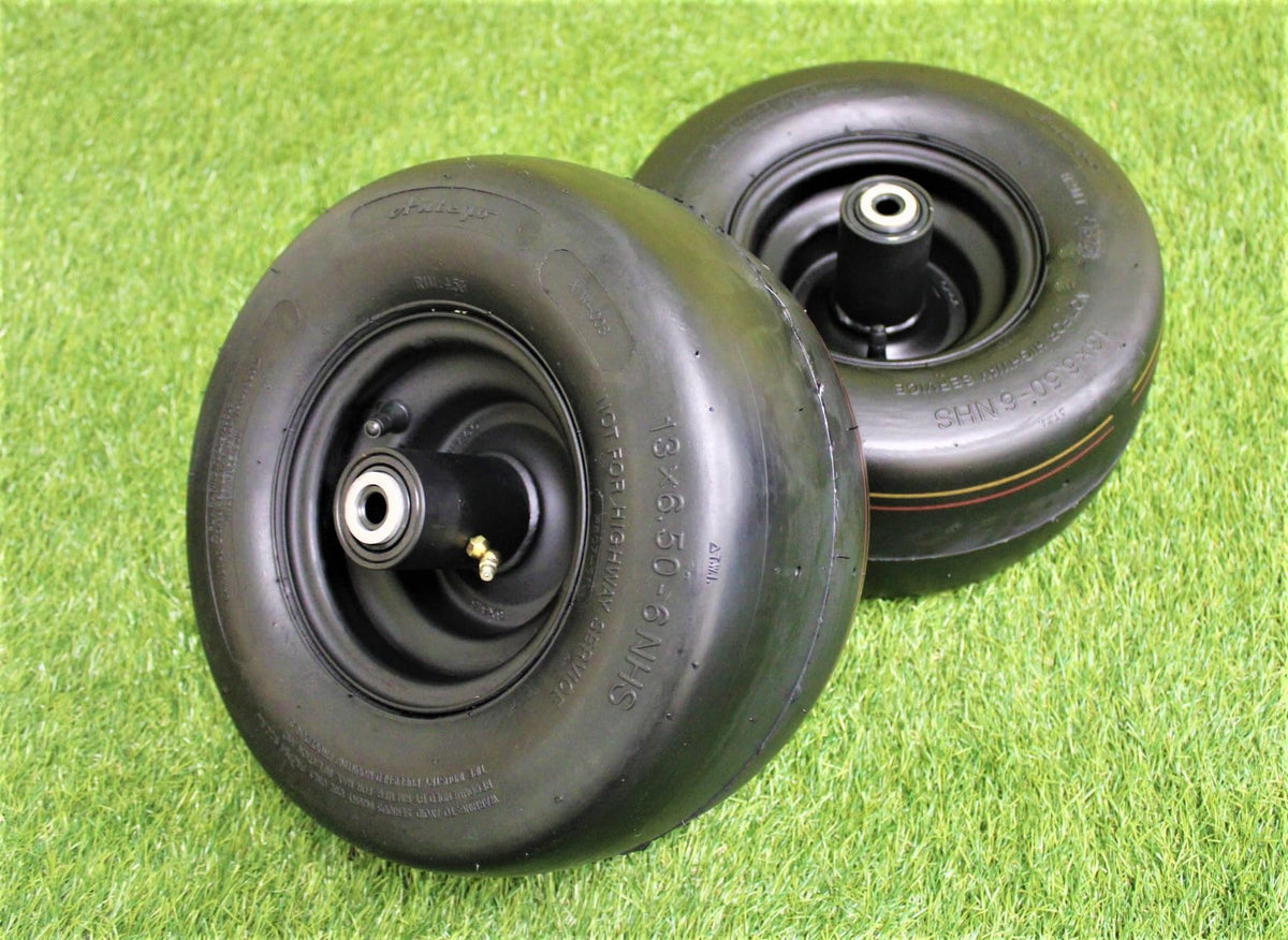 Antego 13x6.50-6 Greenworks 3420072337 Caster Wheel Assemblies, 2-Pack