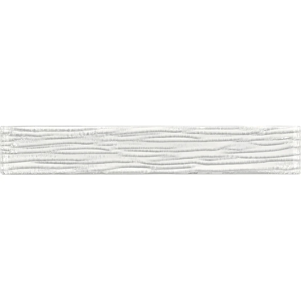 Aquatica Snow Bamboo Glass Tile 2"x12" - Earth Collection
