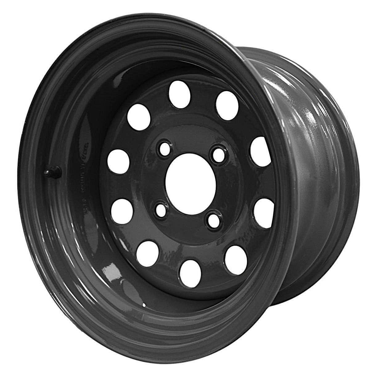 Antego 12x7 Charcoal Gray Lawn Mower Wheels, 4-on-4, 2.70-Inch Bore, 2-Pack