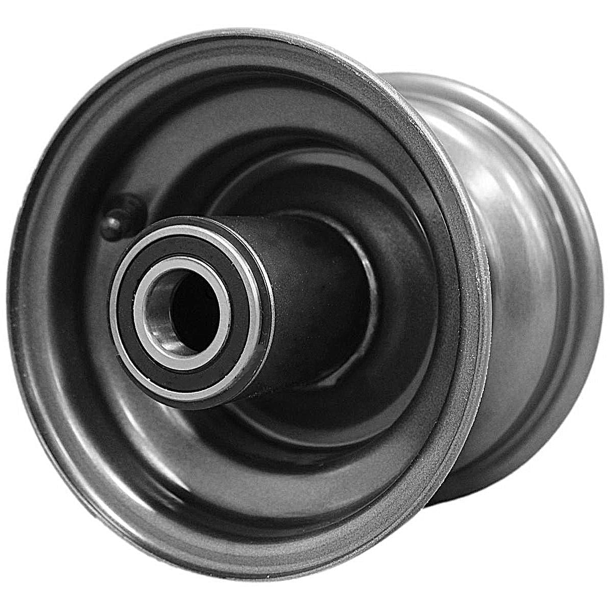 Antego 6x4.5 Charcoal Gray Lawn Mower Wheels, Zero Offset, 2-Pack