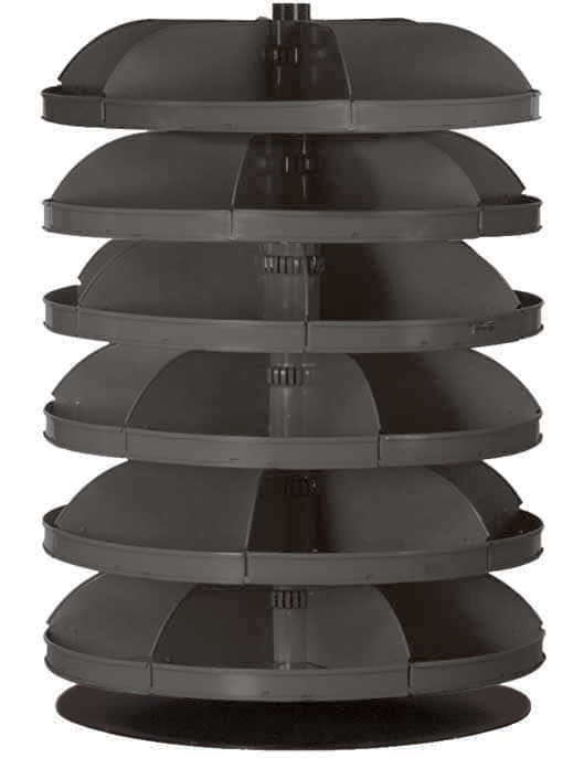 28in Revolving Rotabin with 6 Shelves