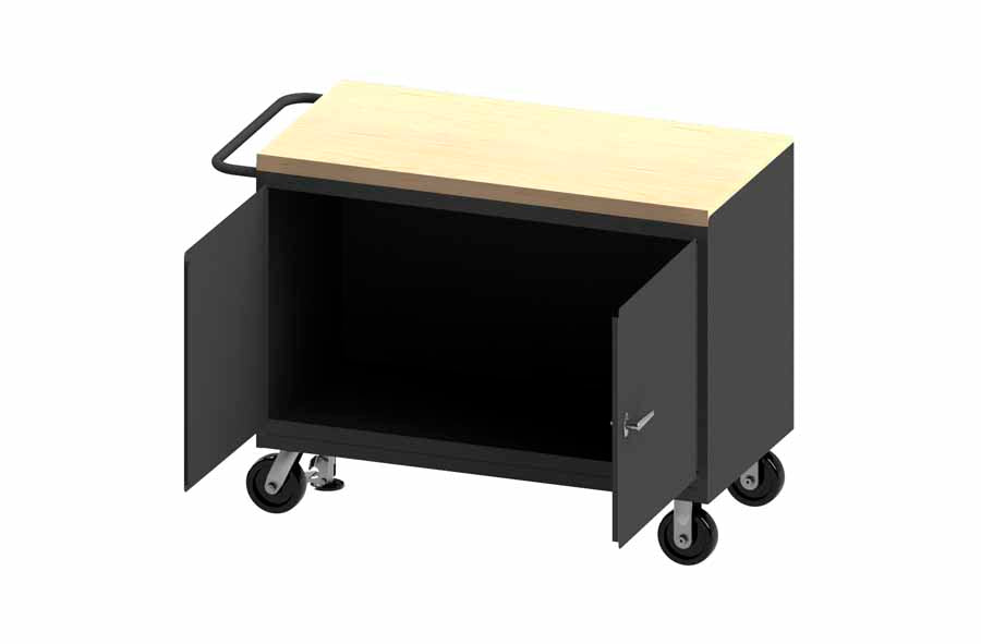 Maple Top Mobile Bench Cabinet