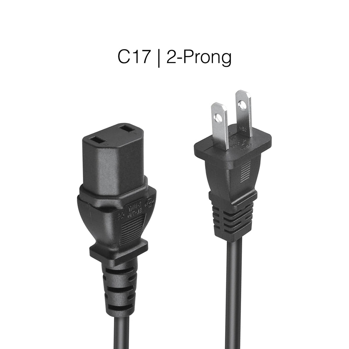 Dan's Originals 1-836-883-12 AC Power Cable Cord For Sony TV / AV | 6 FT | NEMA 1-15P to C17 - 1-836-883-12