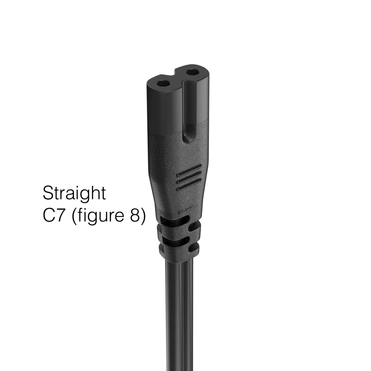 LG EAD63525402 / EAD61909201 AC Power Cord Cable for LG TVs & AV Equipment | 5 Ft | Figure 8 - C7 Female to Elbow 2-Prong - EAD61909201