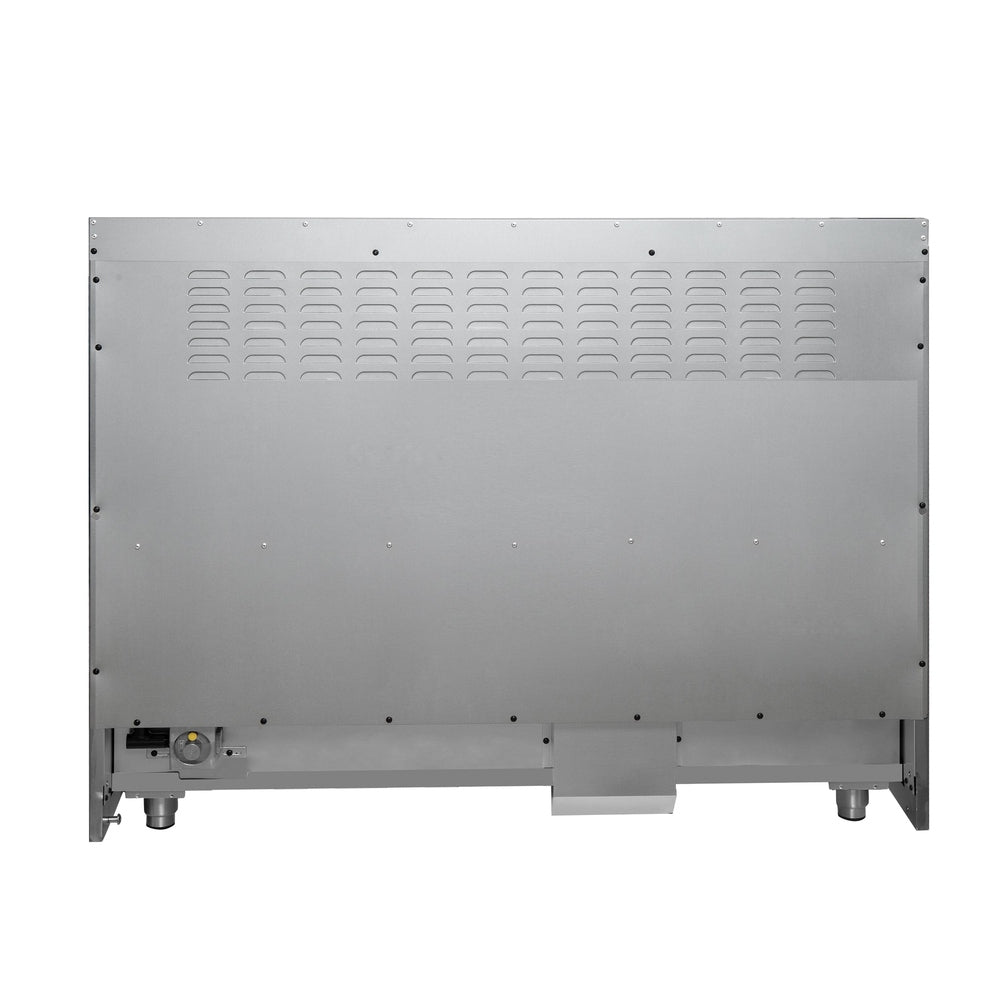 Forno Galiano 48-Inch Freestanding Dual Fuel Range, 8 Burners, Double Convection Ovens