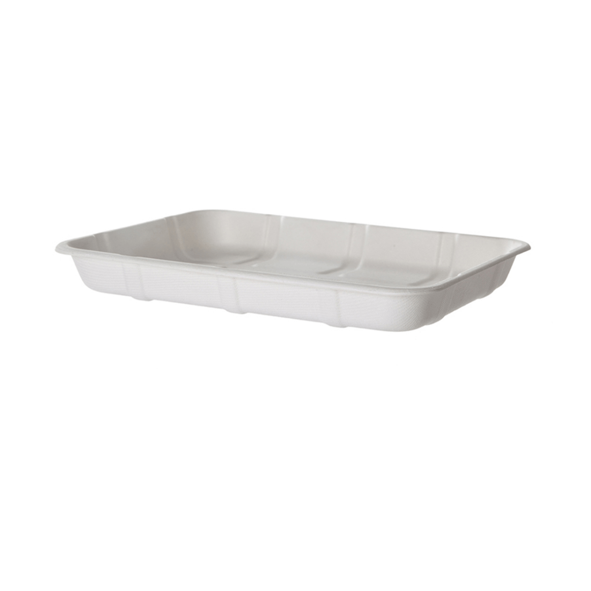 Vanguard Renewable & Compostable Sugarcane Meat & Produce Trays, 9.5 x 7.17 x 1.13in, 4D (QTY:300)