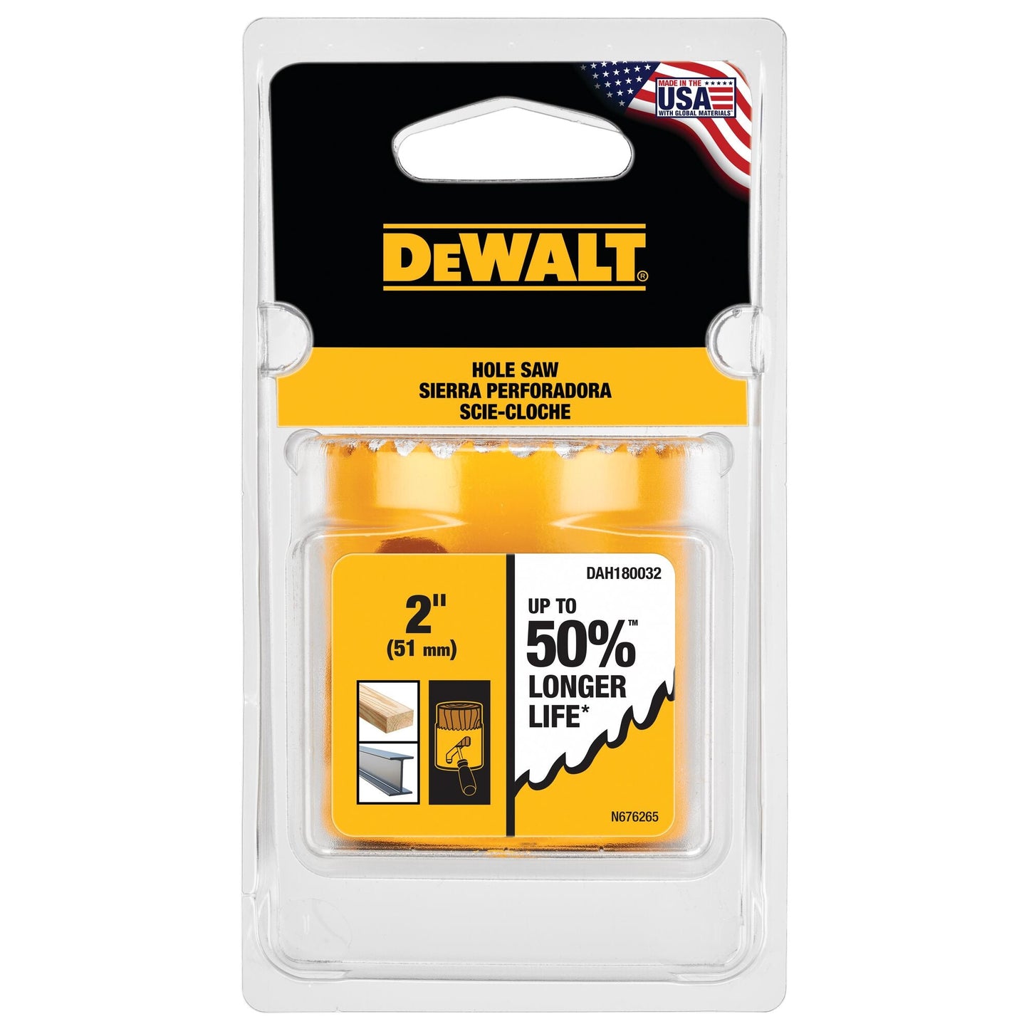 DeWalt DAH180040 2-1/2 (64Mm) Hole Saw