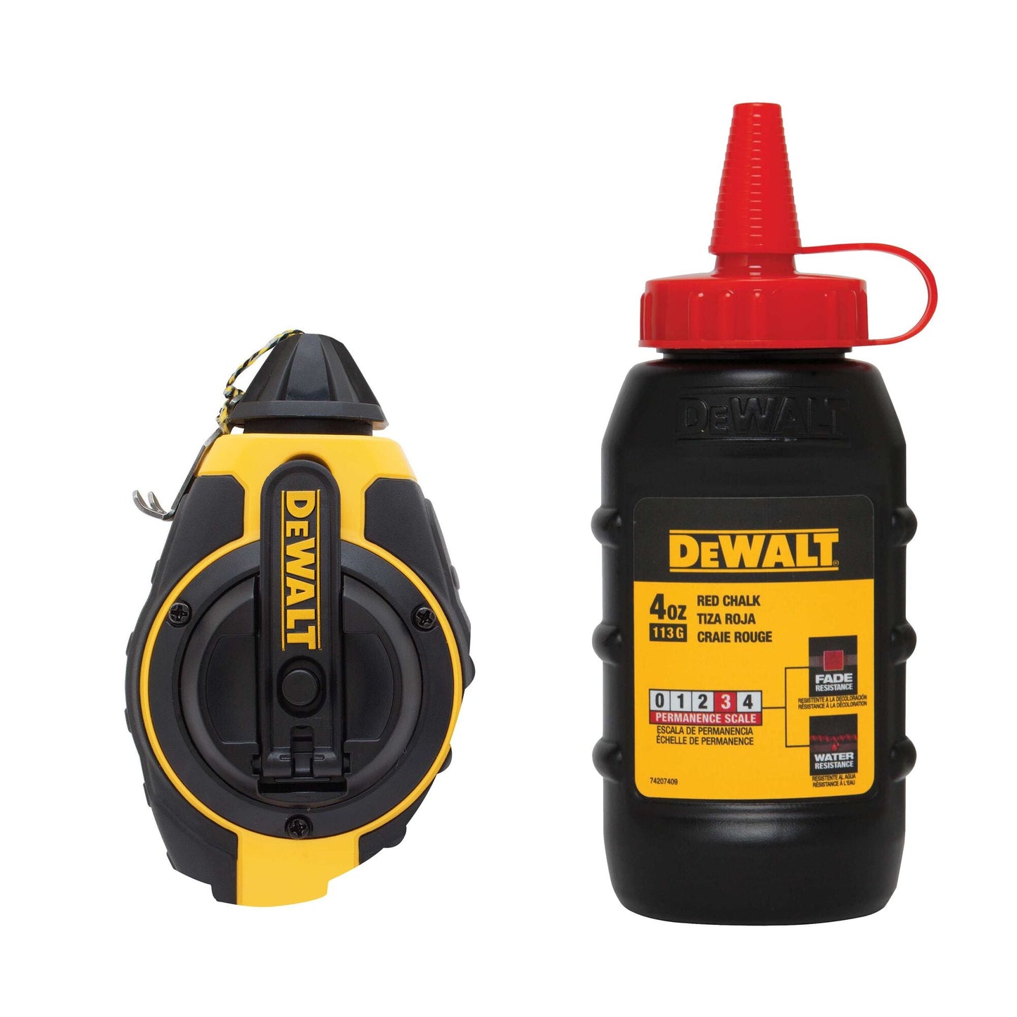 DeWalt DWHT47374L 3:1 Chalk Reel 30 m/100 ft. with Red Chalk